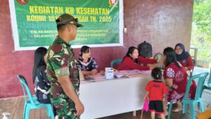 Kodim 1019/Katingan Dorong Peningkatan Kesehatan Keluarga Lewat KB Kesehatan 2025 di Samba Danum