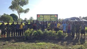 Kodim 1019/Katingan Tanam Pohon di TSG, Warga Antusias Ikut Hijaukan Lingkungan