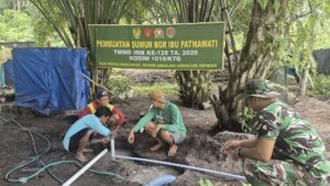 TMMD Imbangan Kodim 1019/Katingan Hadirkan Fasilitas Air Bersih Untuk Warga Desar