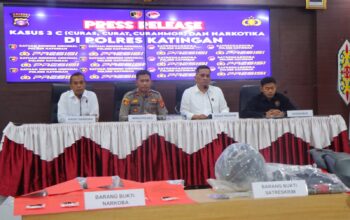 Semester I 2026, Polres Katingan Tuntaskan Belasan Kasus Narkoba dan Ungkap Kejahatan 3C