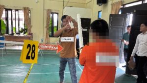 Satreskrim Polres Gunung Mas Gelar 32 Adegan Rekonstruksi Kasus Pembunuhan di Tewah