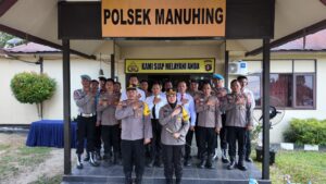 Kapolres Gunung Mas Kunjungi Polsek Manuhing, Perkuat Sinergi dengan Pemerintah Kecamatan dan Tokoh Masyarakat