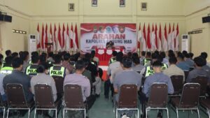 Kapolres Gunung Mas Tekankan Pelayanan Humanis dan Tindak Lanjut Perkara