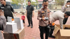 Perkuat Kesiapsiagaan Karhutla, Polres Gunung Mas Cek Peralatan Pemadaman dari Biro Logistik Polda Kalteng