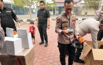 Perkuat Kesiapsiagaan Karhutla, Polres Gunung Mas Cek Peralatan Pemadaman dari Biro Logistik Polda Kalteng