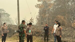 Kapolres Gunung Mas Turun Langsung Monitor Hotspot dan Penanganan Karhutla di Tewah